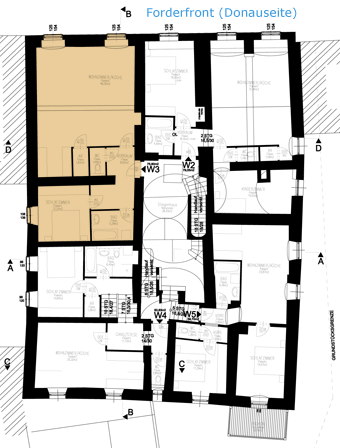 Wohnung W3, Obergeschoß