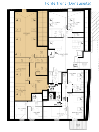 Wohnung W8, Dachgeschoß